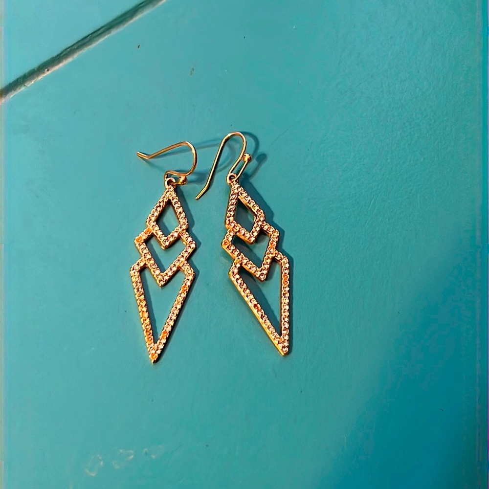 Stella & Dot Gold Earrings